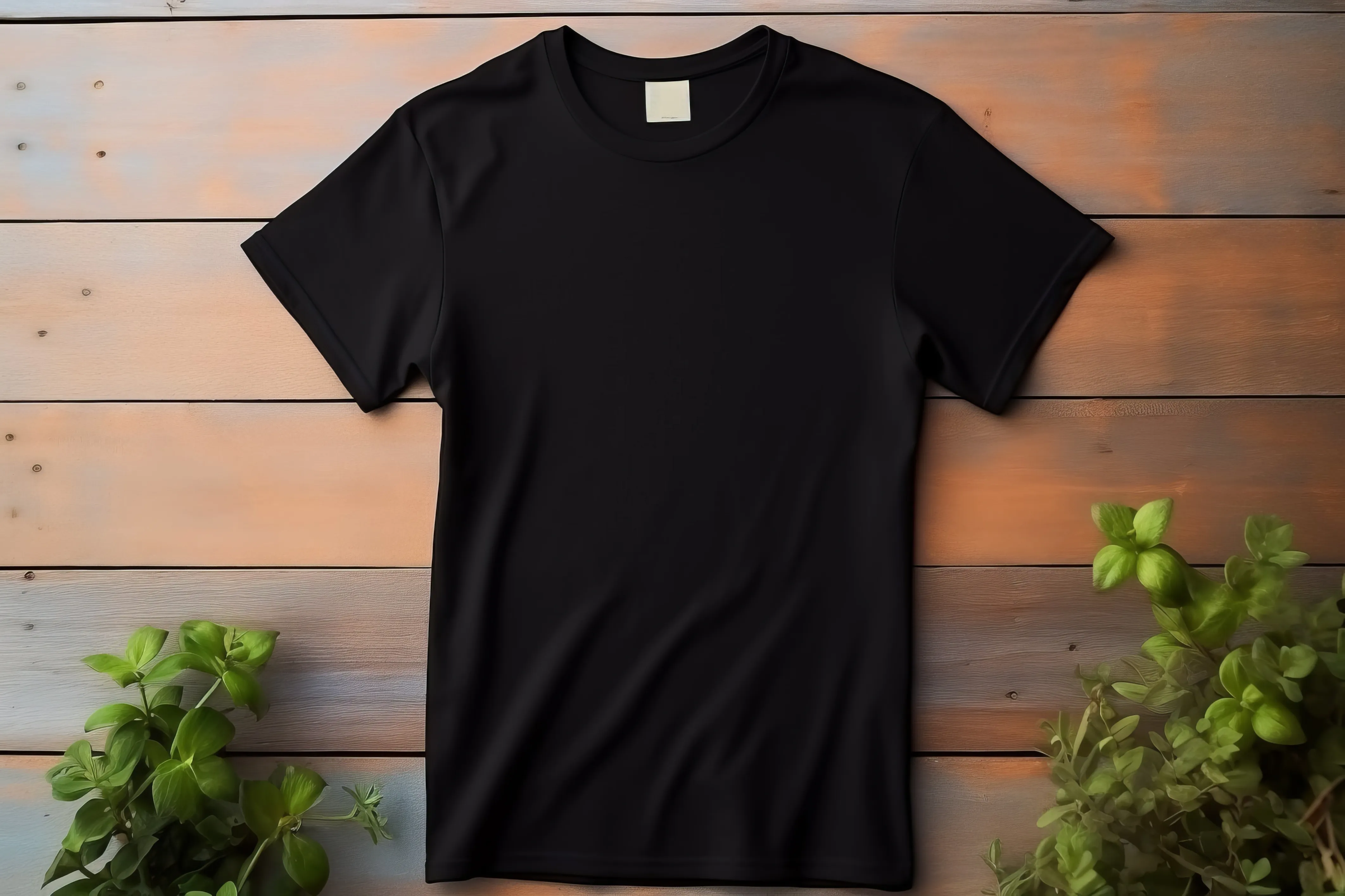 黒色のTシャツ